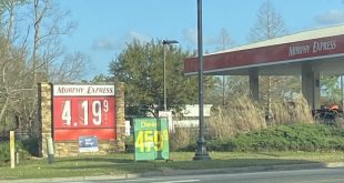 Gas prices at Murphy Express on Inner Perimeter set at $4.19