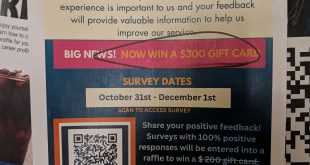 The updated flyer with the $300 gift card Photos credits to Cason Zachary